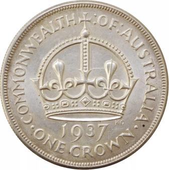 1937 Australia Crown reverse
