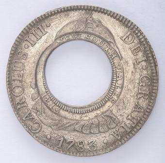 1813 Australia Holey Dollar obverse