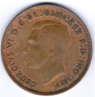 1942 - Y. Australia Penny obverse