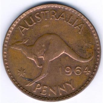 1953 - A. Australia Penny reverse