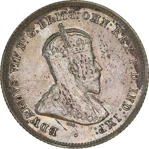 1910 Australia Sixpence obverse