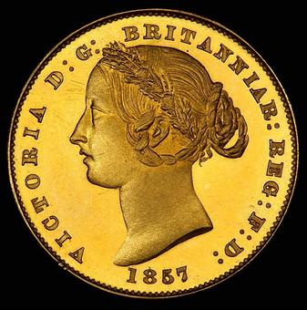 1862 Australia Sovereign obverse