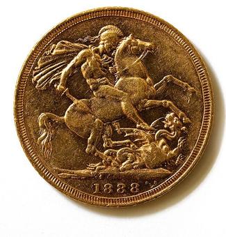 1891 - Melbourne - Long Tail Australia Sovereign reverse