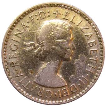 1964 Australia Threepence obverse