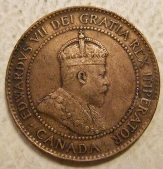 1908 Canada 1 Cent obverse