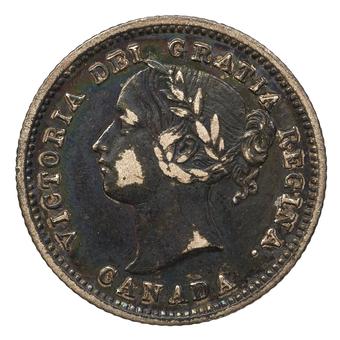 1899 - Small 99 - 9/9 Canada 10 Cents obverse