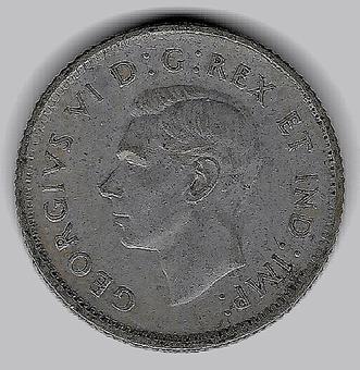 1939 Canada 10 Cents obverse