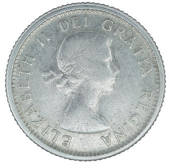 1960 Canada 10 Cents obverse