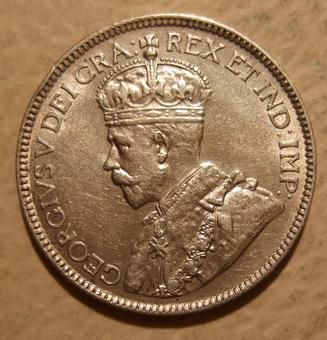 1918 Canada 25 Cents obverse