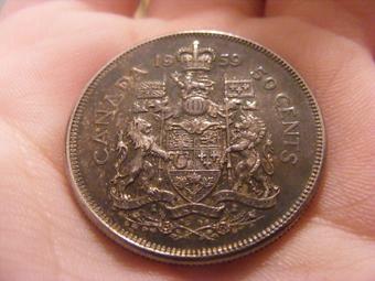 1963 Canada 50 Cents reverse