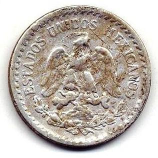 1919 Mexico 10 Centavos obverse