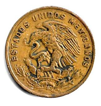 1955 Mexico 20 Centavos obverse
