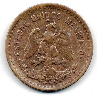 1925 Mexico 5 Centavos obverse